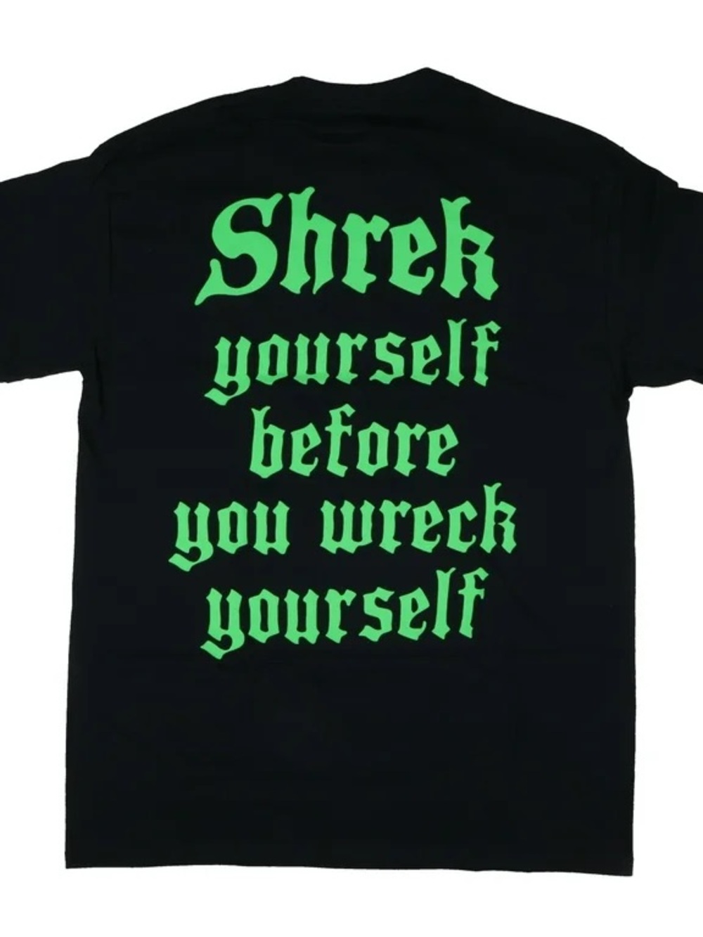 Dreamworks Shrek Men's Shrek Yourself Before You Wreck Yourself T-Shirt, Blk, S - Picture 4 of 4